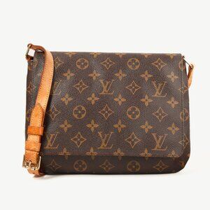Louis Vuitton Musette Tango Brown Monogram Shoulder Bag